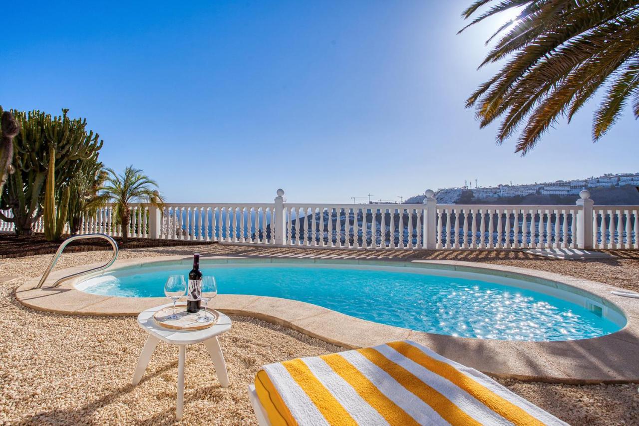 Stunning Villa With Breathtaking Ocean View Mogan Exterior photo